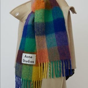 acne studios multicolour scarf
